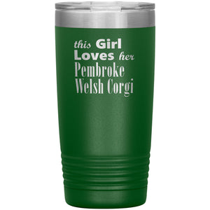 Pembroke Welsh Corgi - 20oz Insulated Tumbler