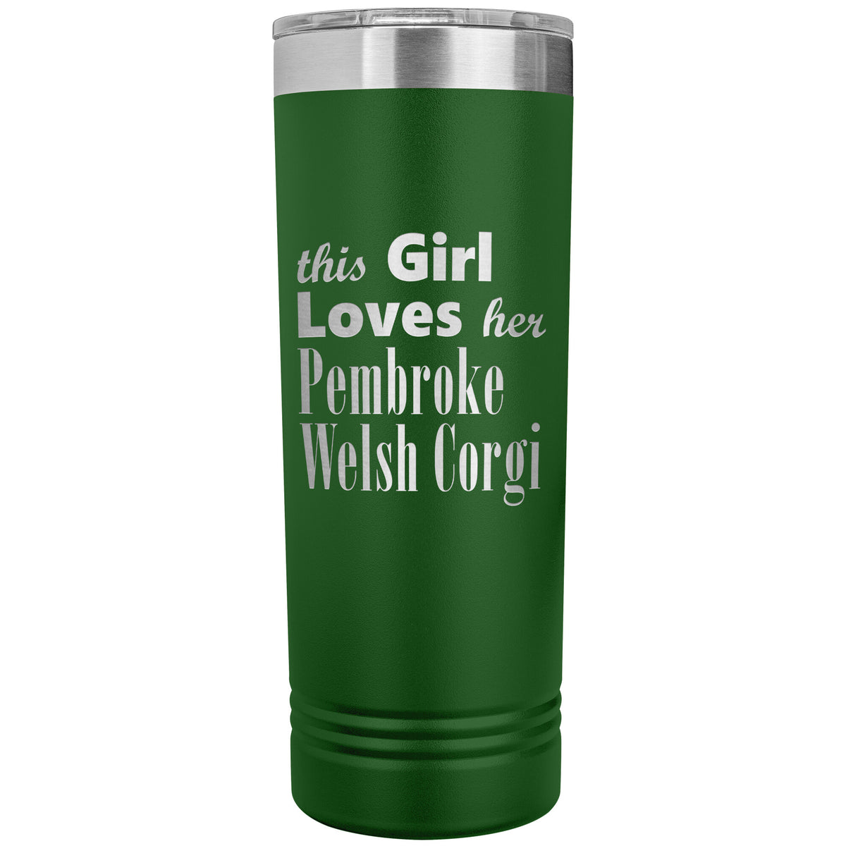 Pembroke Welsh Corgi - 22oz Insulated Skinny Tumbler