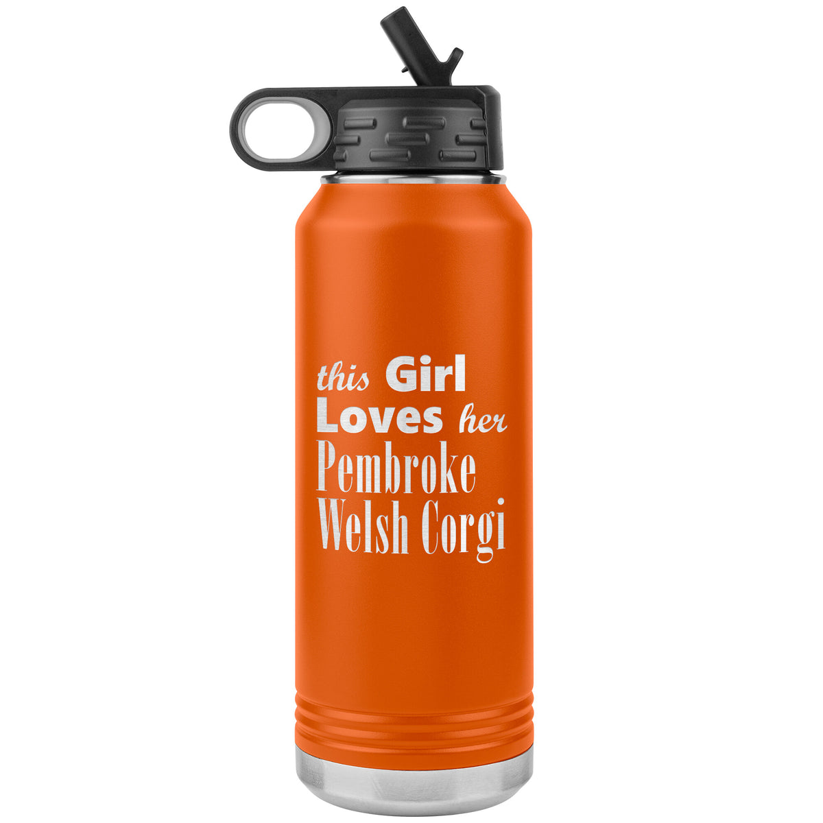 Pembroke Welsh Corgi - 32oz Insulated Water Bottle