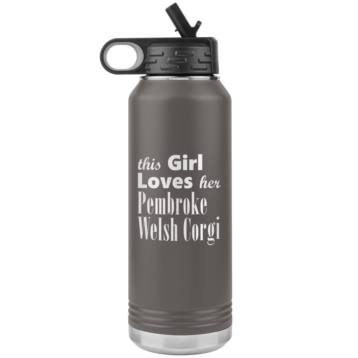 Pembroke Welsh Corgi - 32oz Insulated Water Bottle