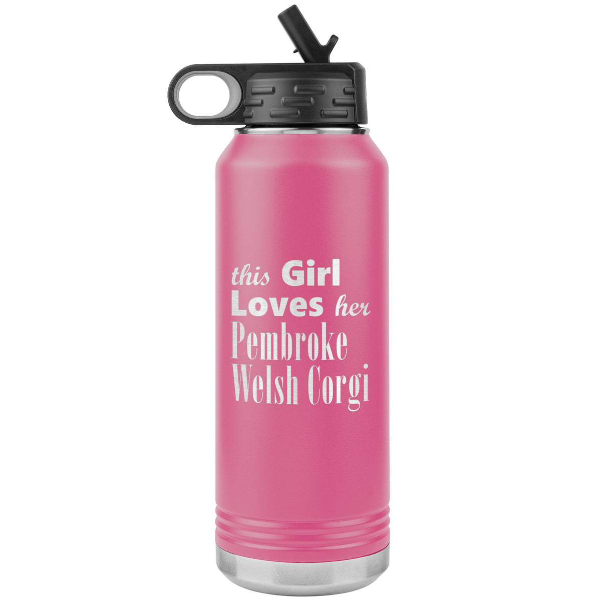 Pembroke Welsh Corgi - 32oz Insulated Water Bottle