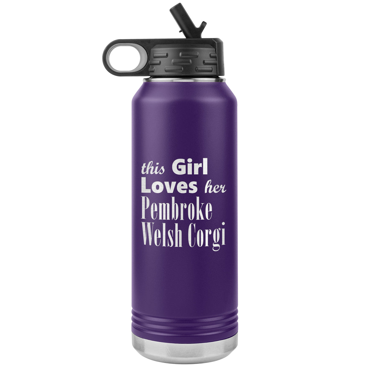 Pembroke Welsh Corgi - 32oz Insulated Water Bottle