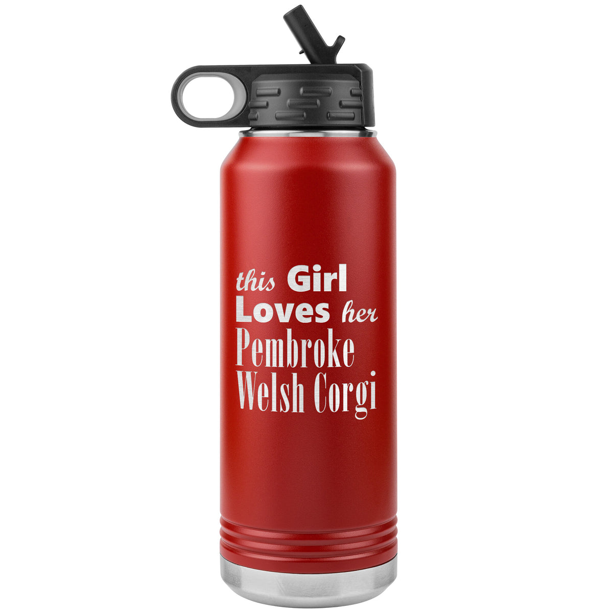 Pembroke Welsh Corgi - 32oz Insulated Water Bottle