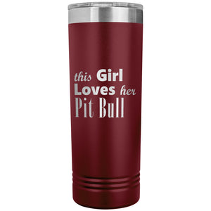 Pit Bull - 22oz Insulated Skinny Tumbler