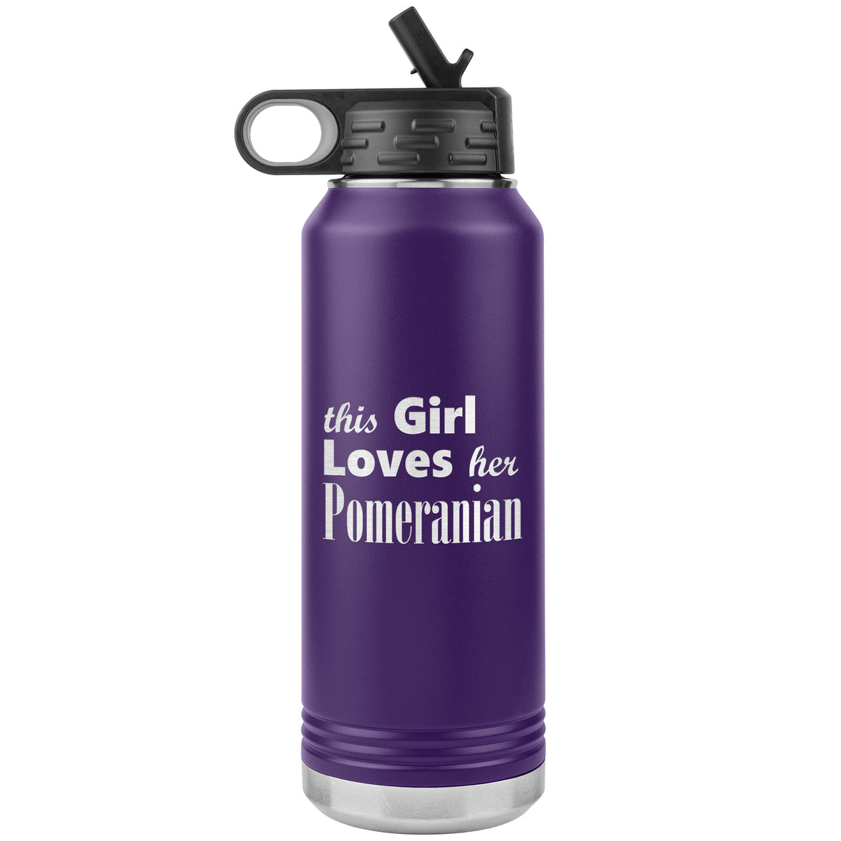 Pomeranian - 32oz Insulated Water Bottle