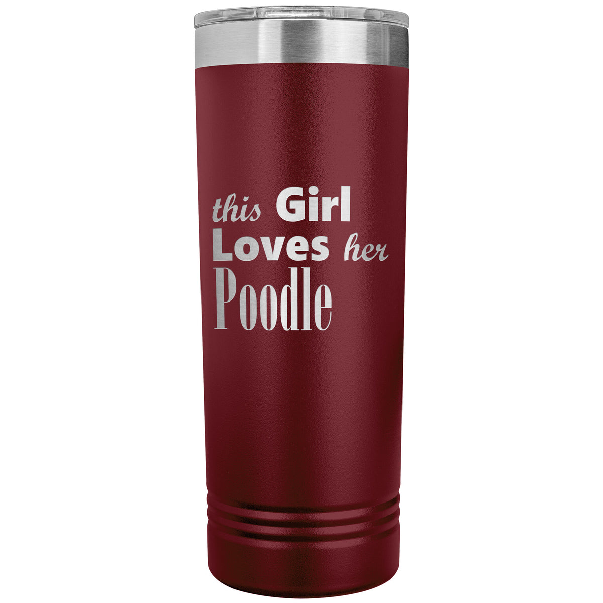 Poodle - 22oz Insulated Skinny Tumbler
