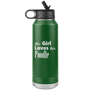 Poodle - 32oz Insulated Water Bottle