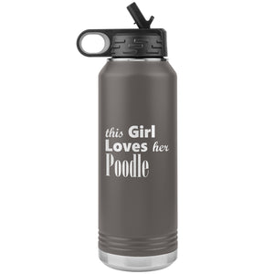 Poodle - 32oz Insulated Water Bottle