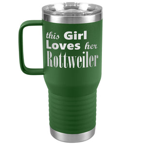 Rottweiler - 20oz Insulated Travel Tumbler