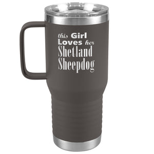Shetland Sheepdog - 20oz Insulated Travel Tumbler