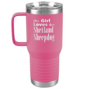 Shetland Sheepdog - 20oz Insulated Travel Tumbler