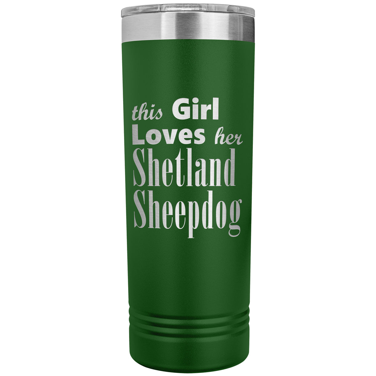 Shetland Sheepdog - 22oz Insulated Skinny Tumbler