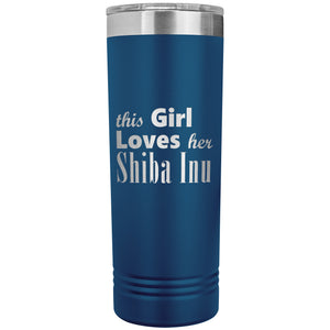 Shiba Inu - 22oz Insulated Skinny Tumbler