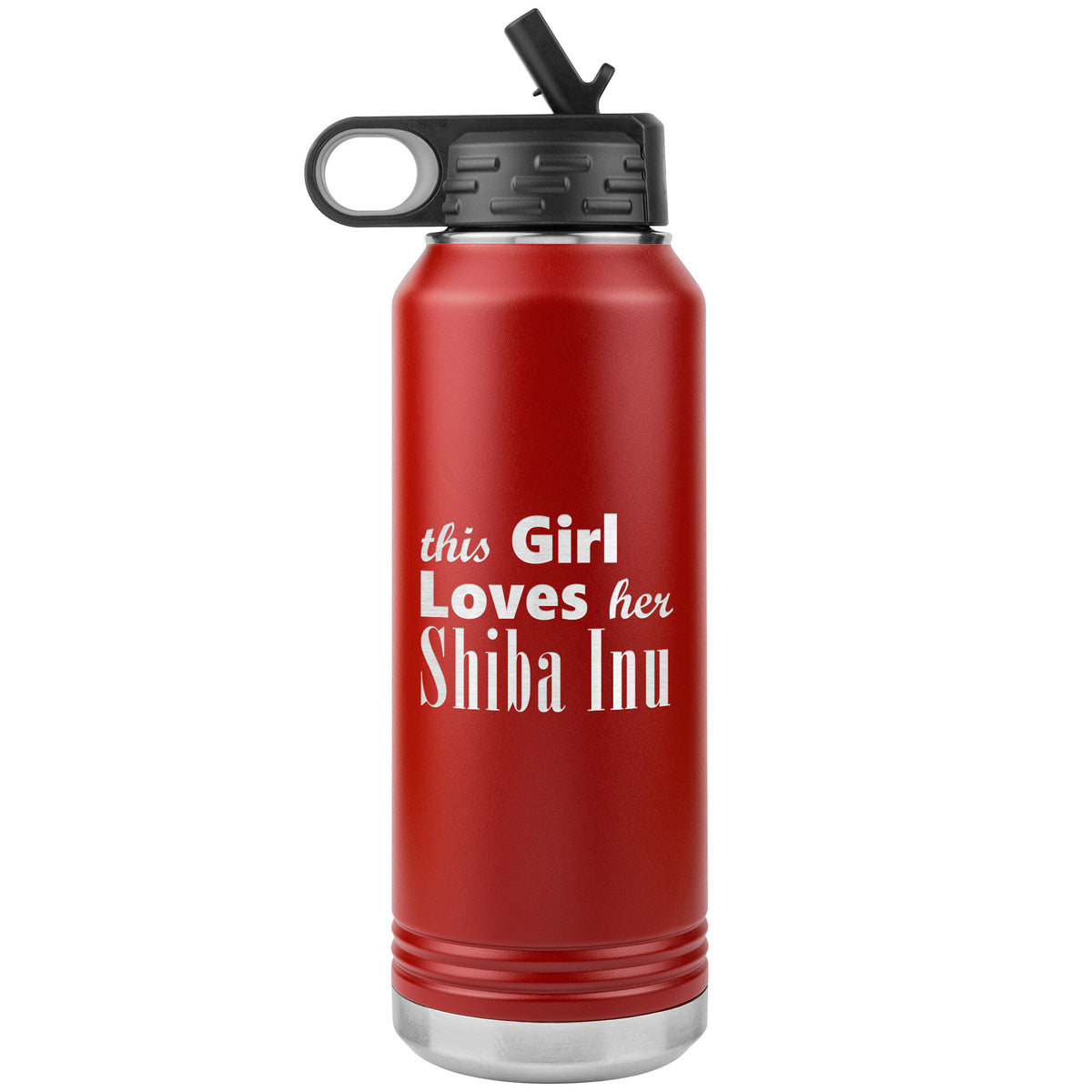 Shiba Inu - 32oz Insulated Water Bottle