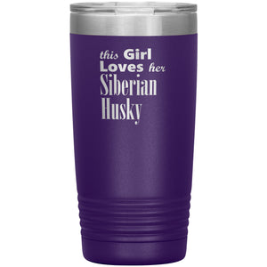 Siberian Husky - 20oz Insulated Tumbler