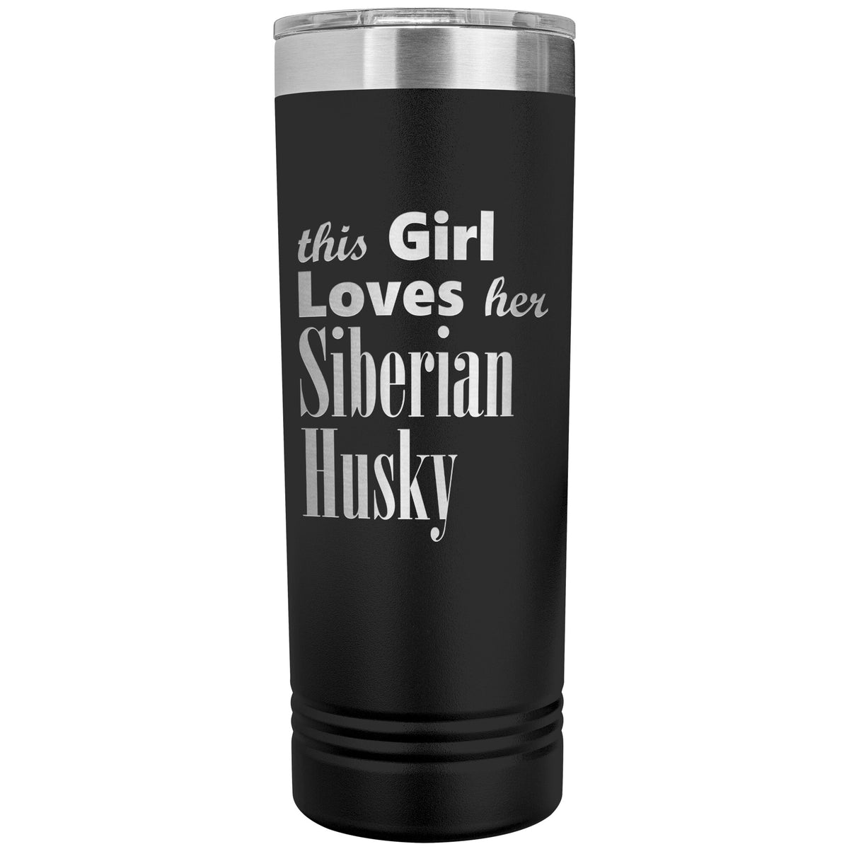 Siberian Husky - 22oz Insulated Skinny Tumbler