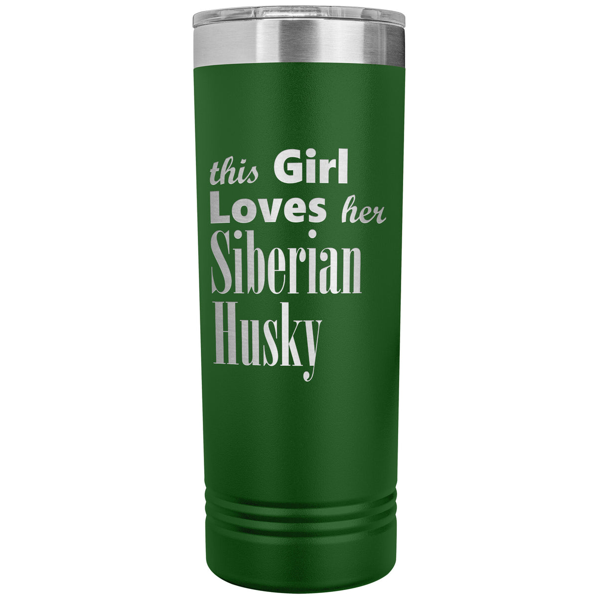 Siberian Husky - 22oz Insulated Skinny Tumbler