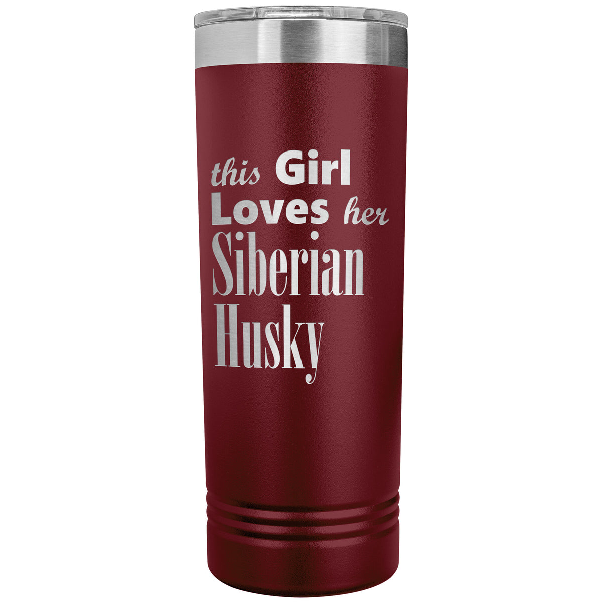 Siberian Husky - 22oz Insulated Skinny Tumbler