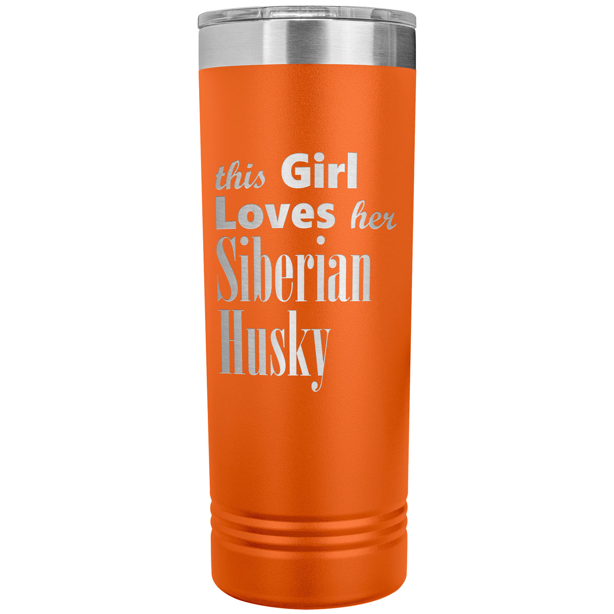 Siberian Husky - 22oz Insulated Skinny Tumbler