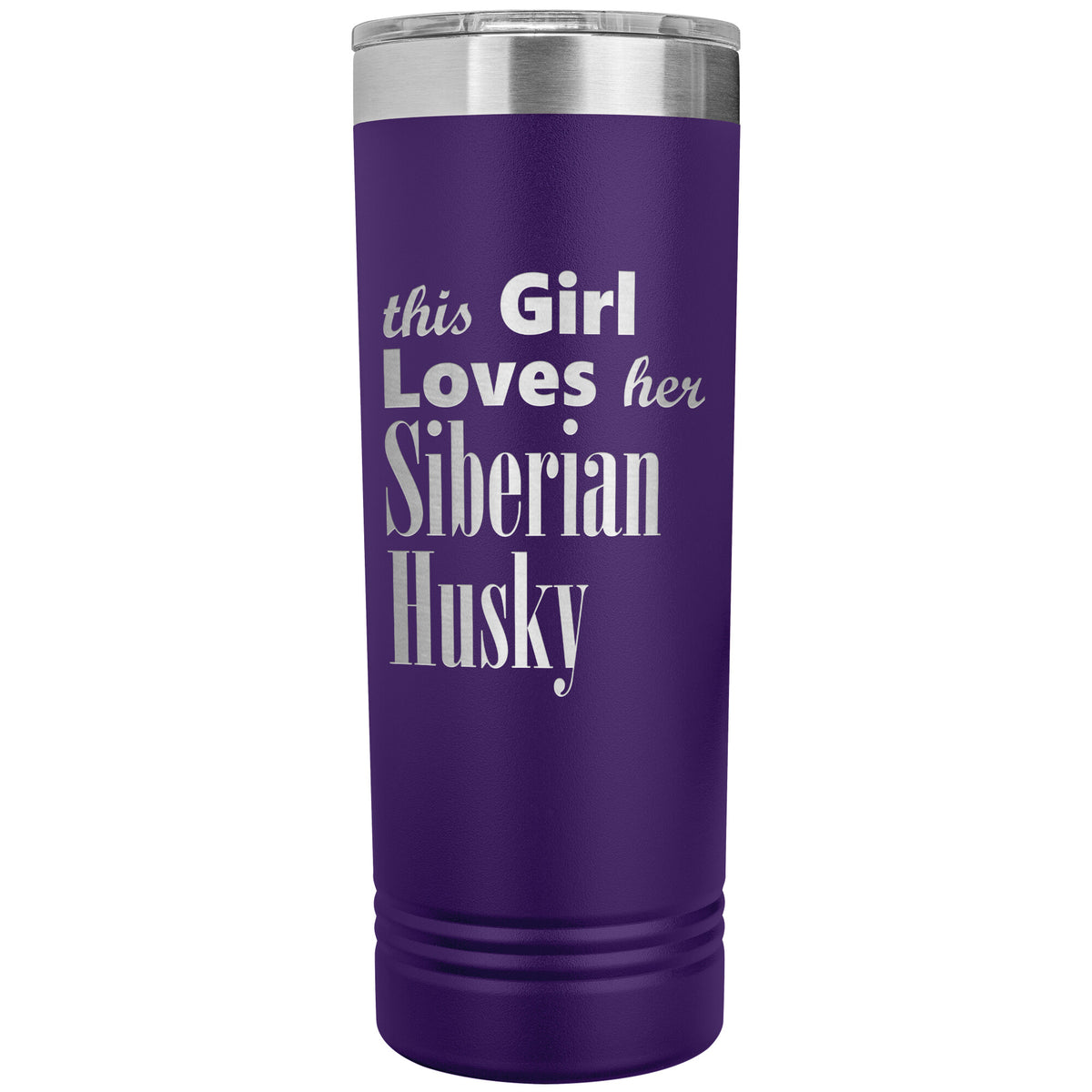 Siberian Husky - 22oz Insulated Skinny Tumbler