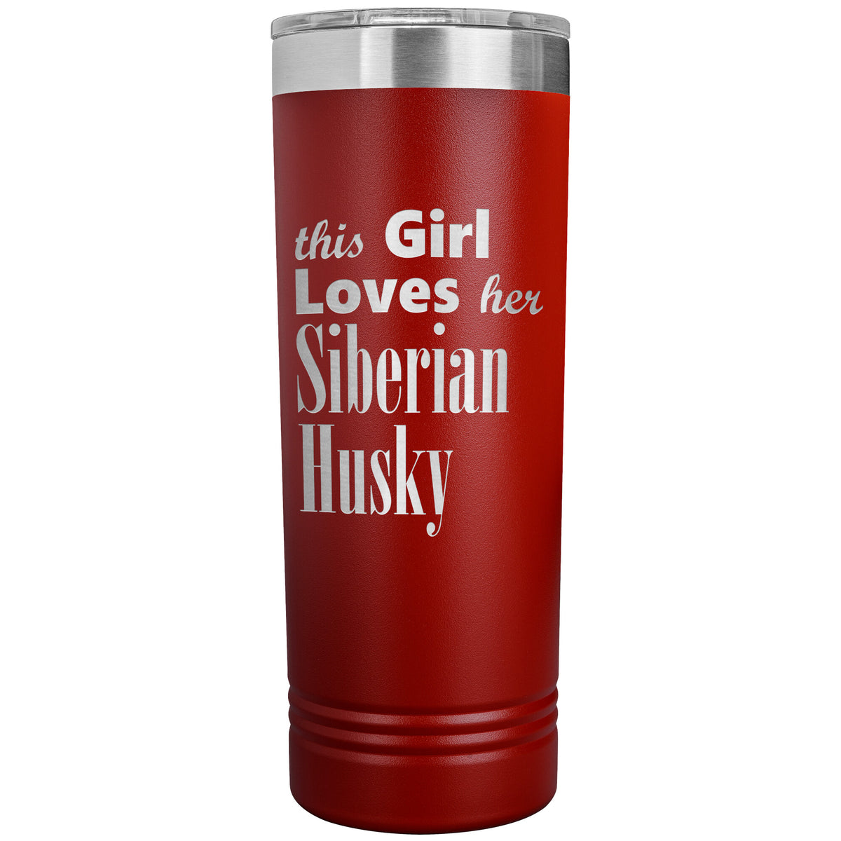 Siberian Husky - 22oz Insulated Skinny Tumbler