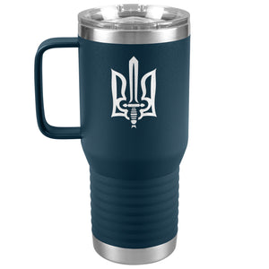 Stylized Tryzub - 20oz Insulated Travel Tumbler