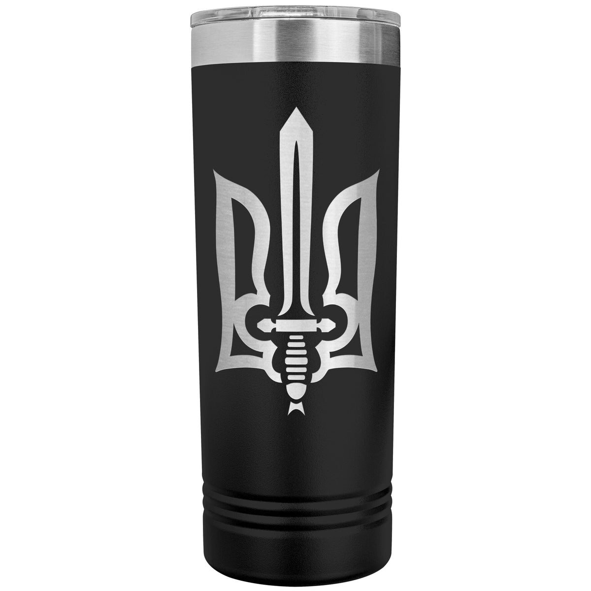 Stylized Tryzub - 22oz Insulated Skinny Tumbler