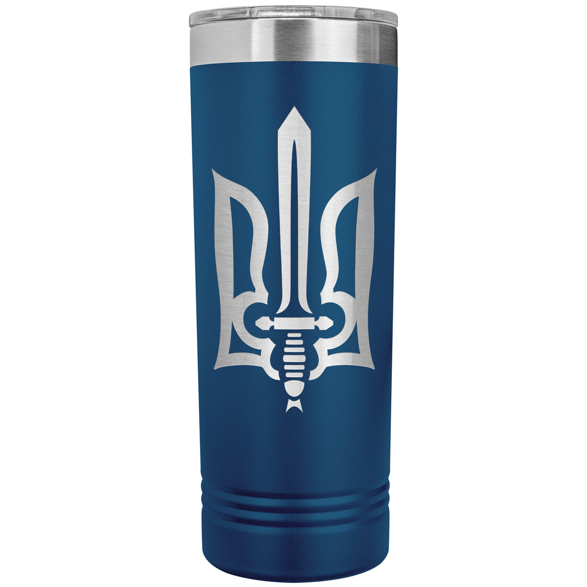 Stylized Tryzub - 22oz Insulated Skinny Tumbler