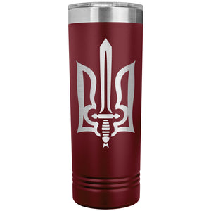 Stylized Tryzub - 22oz Insulated Skinny Tumbler
