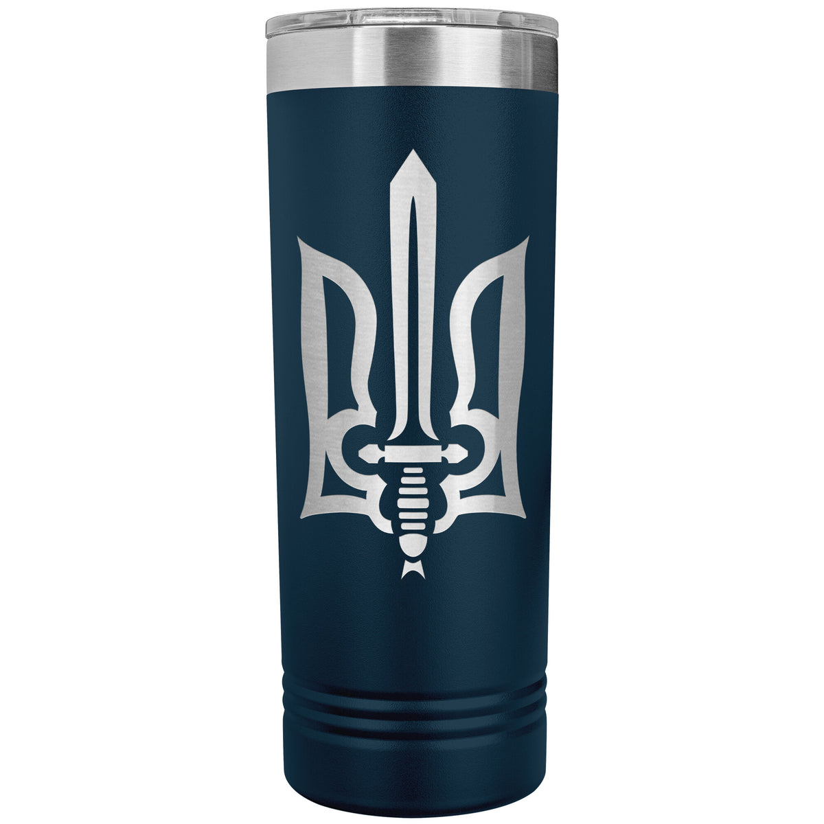 Stylized Tryzub - 22oz Insulated Skinny Tumbler