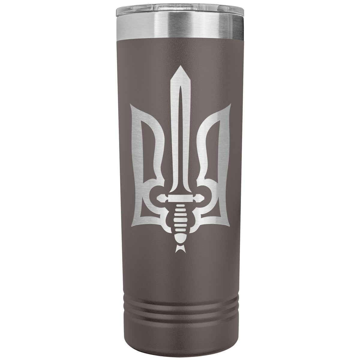 Stylized Tryzub - 22oz Insulated Skinny Tumbler