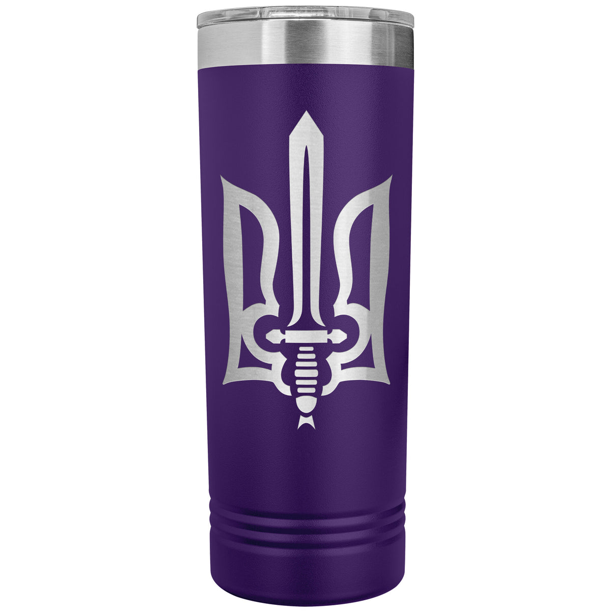 Stylized Tryzub - 22oz Insulated Skinny Tumbler
