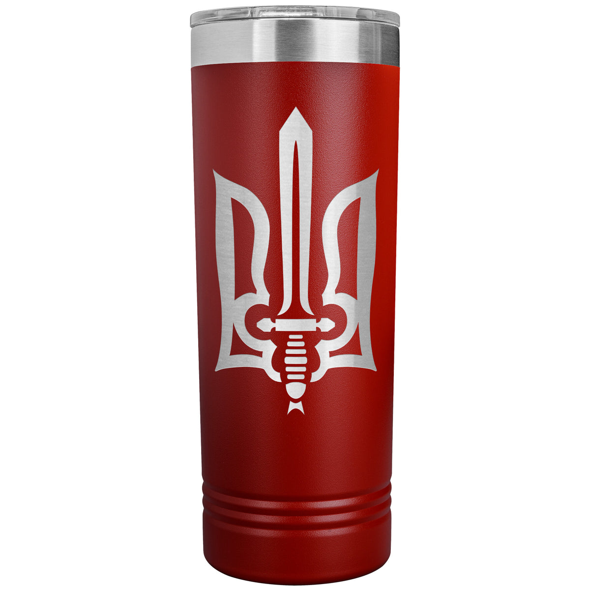 Stylized Tryzub - 22oz Insulated Skinny Tumbler