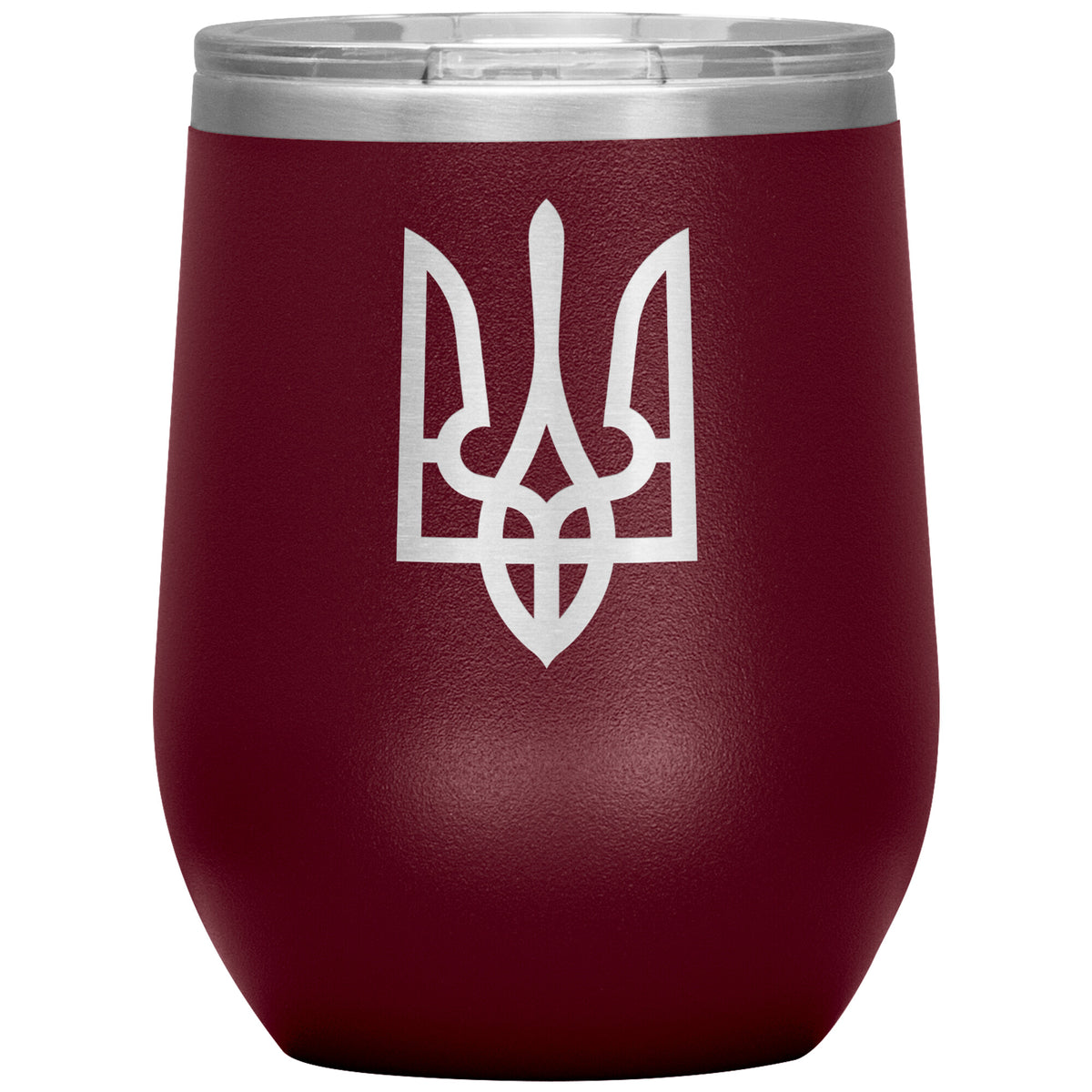 Tryzub - 12oz Insulated Wine Tumbler