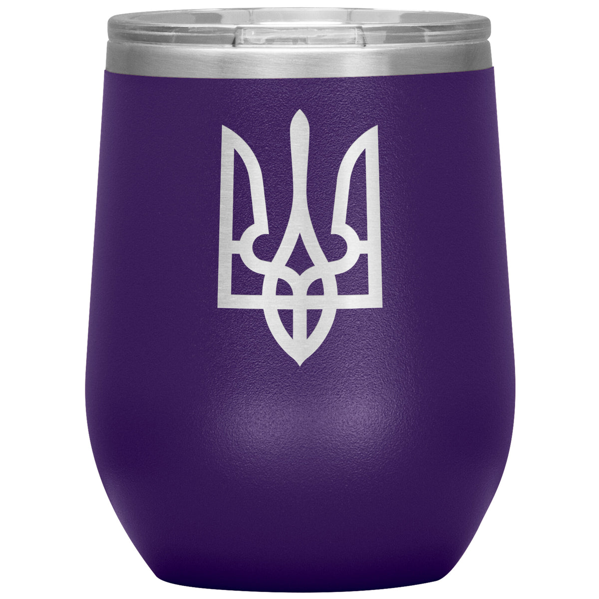 Tryzub - 12oz Insulated Wine Tumbler