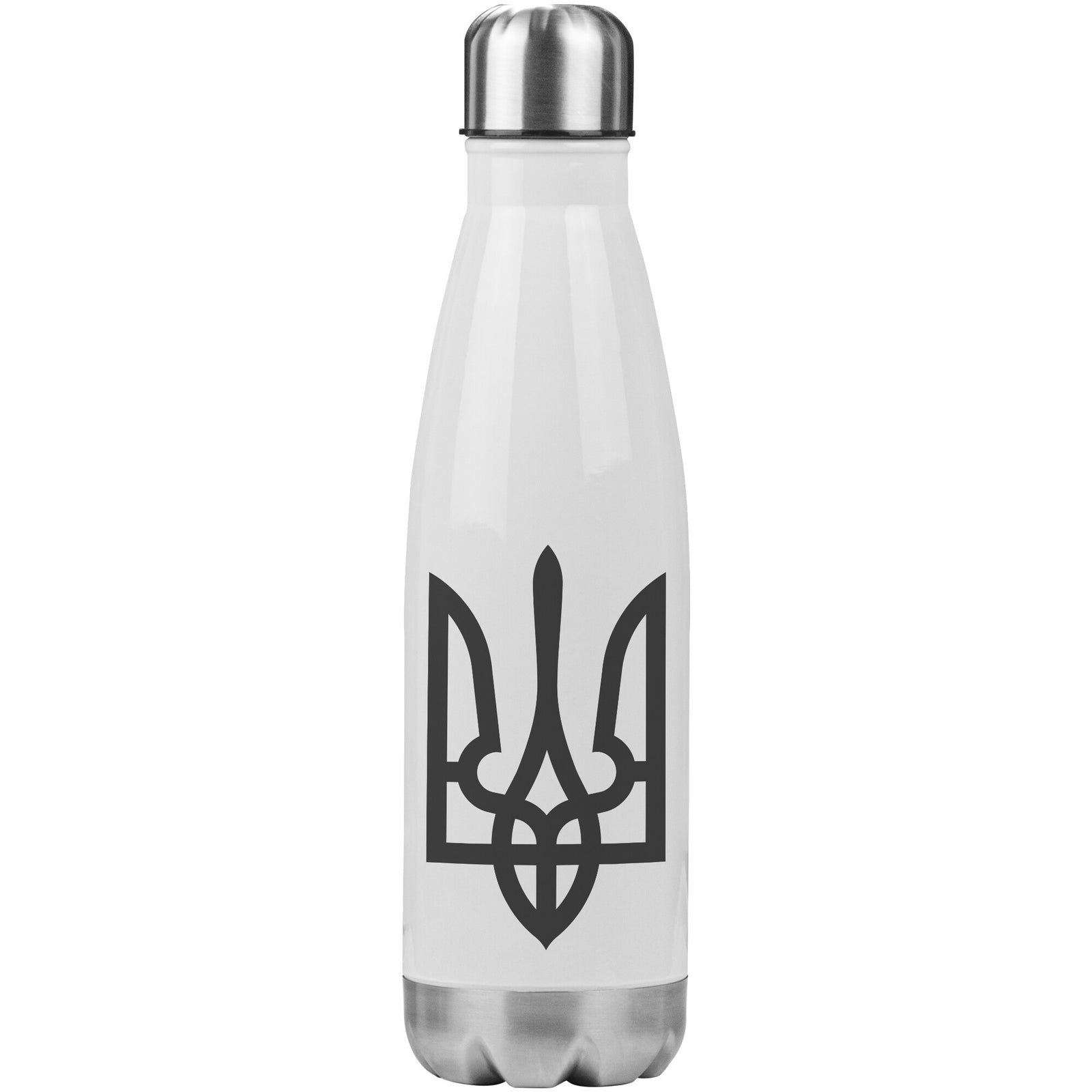 Tryzub (Black) - 20oz Insulated Water Bottle