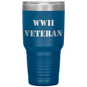 WWII Veteran - 30oz Insulated Tumbler
