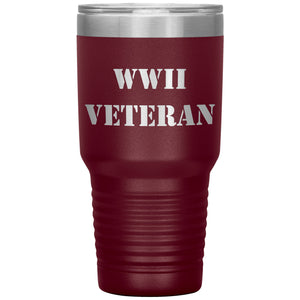 WWII Veteran - 30oz Insulated Tumbler