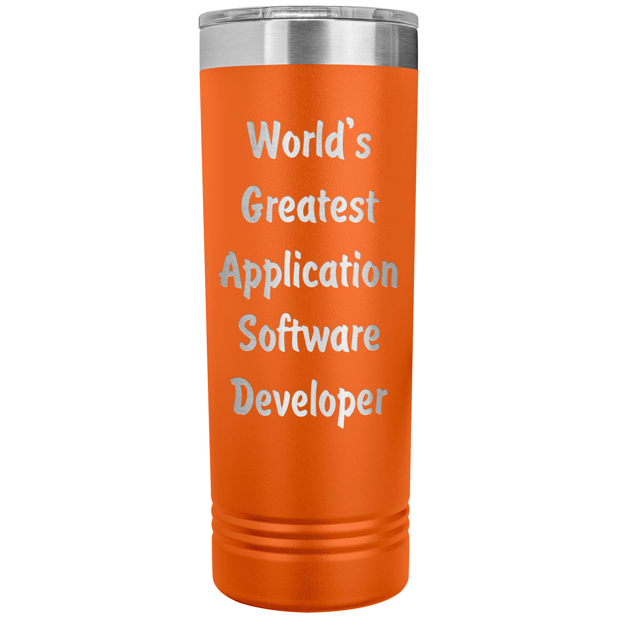 World's Greatest Application Software Developer - 22oz Insulated Skinny Tumbler