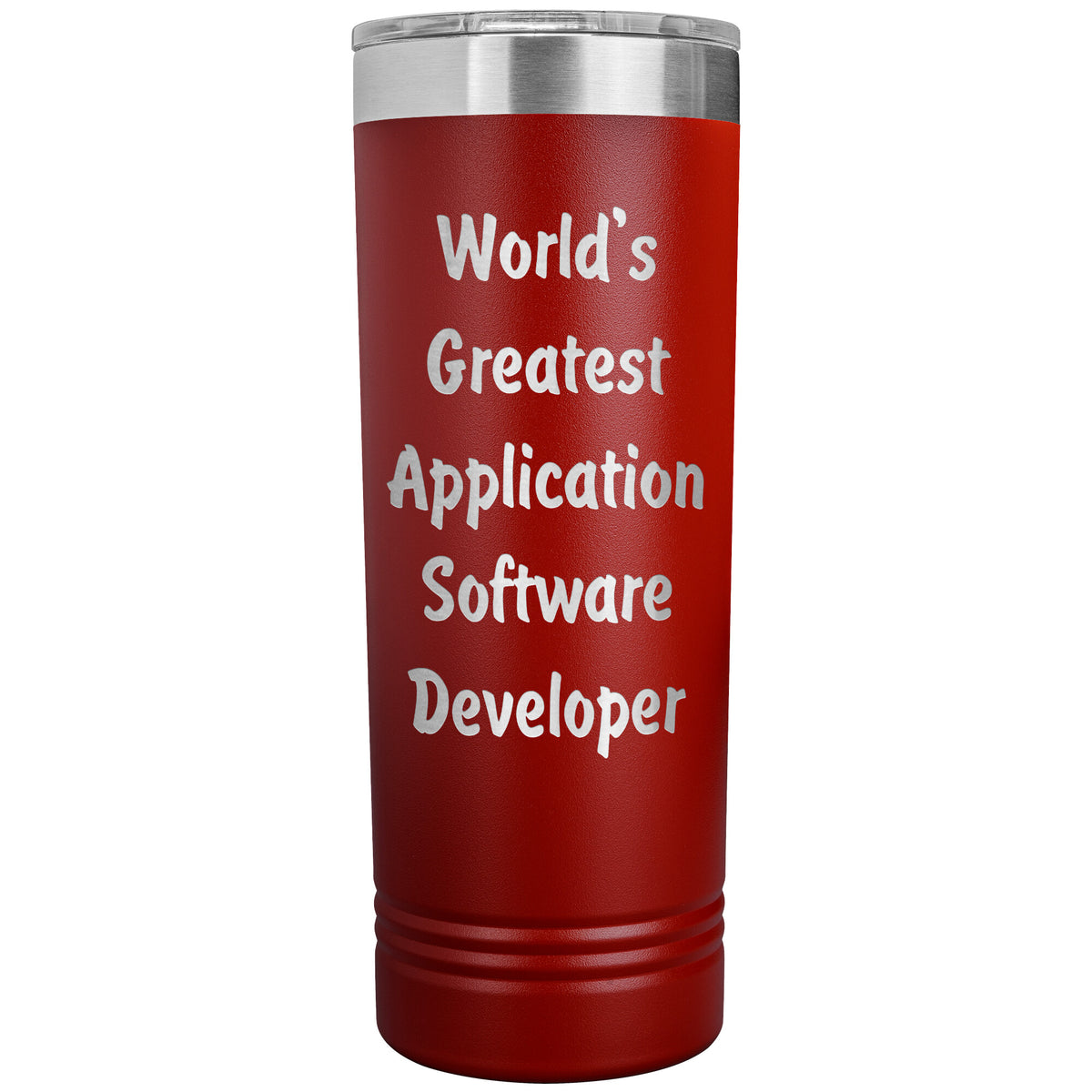 World's Greatest Application Software Developer - 22oz Insulated Skinny Tumbler
