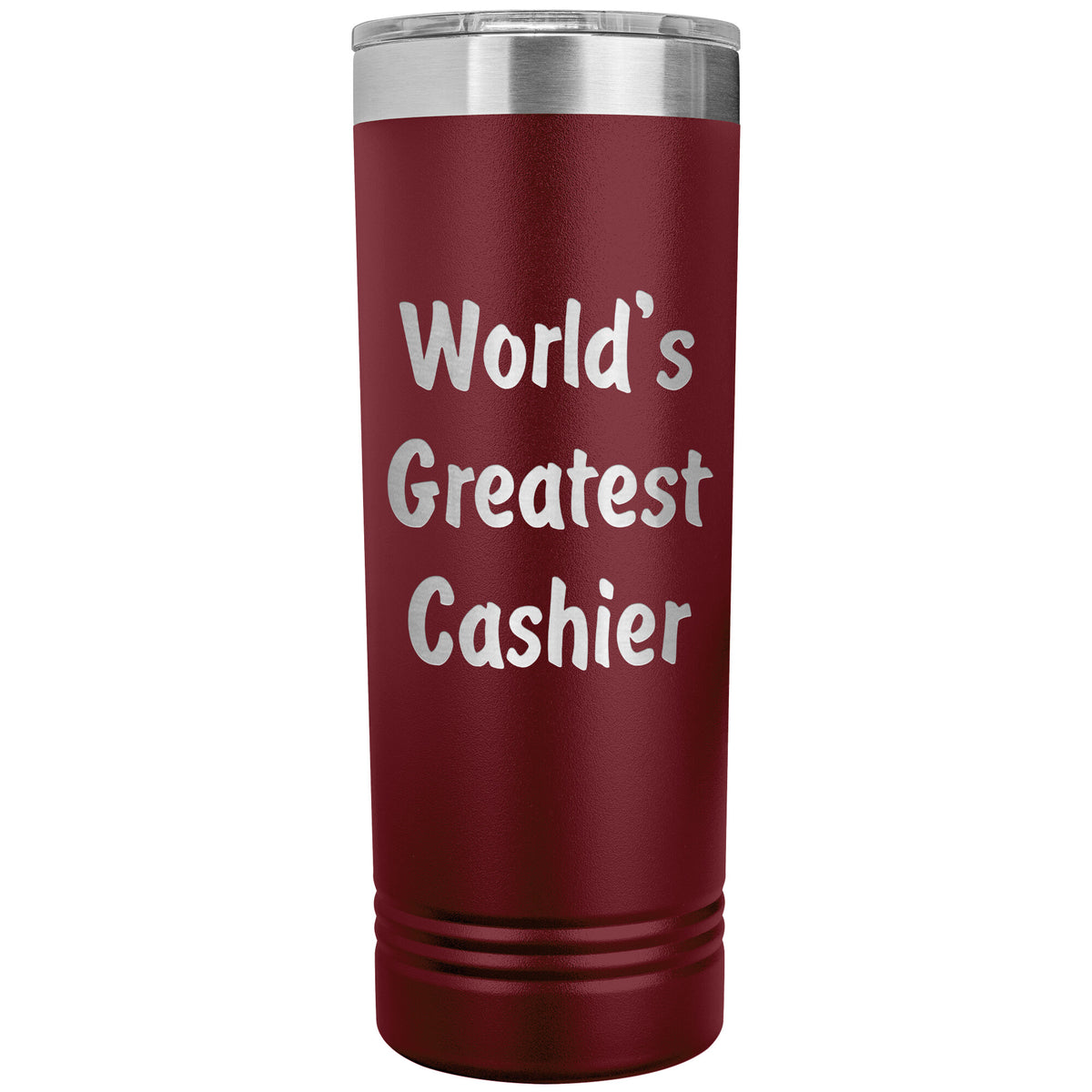 World's Greatest Cashier - 22oz Insulated Skinny Tumbler