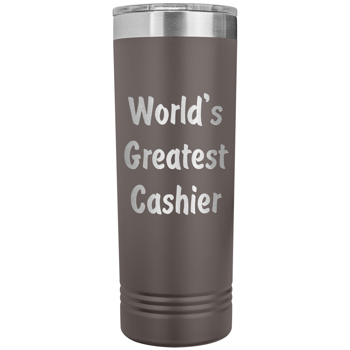 World's Greatest Cashier - 22oz Insulated Skinny Tumbler