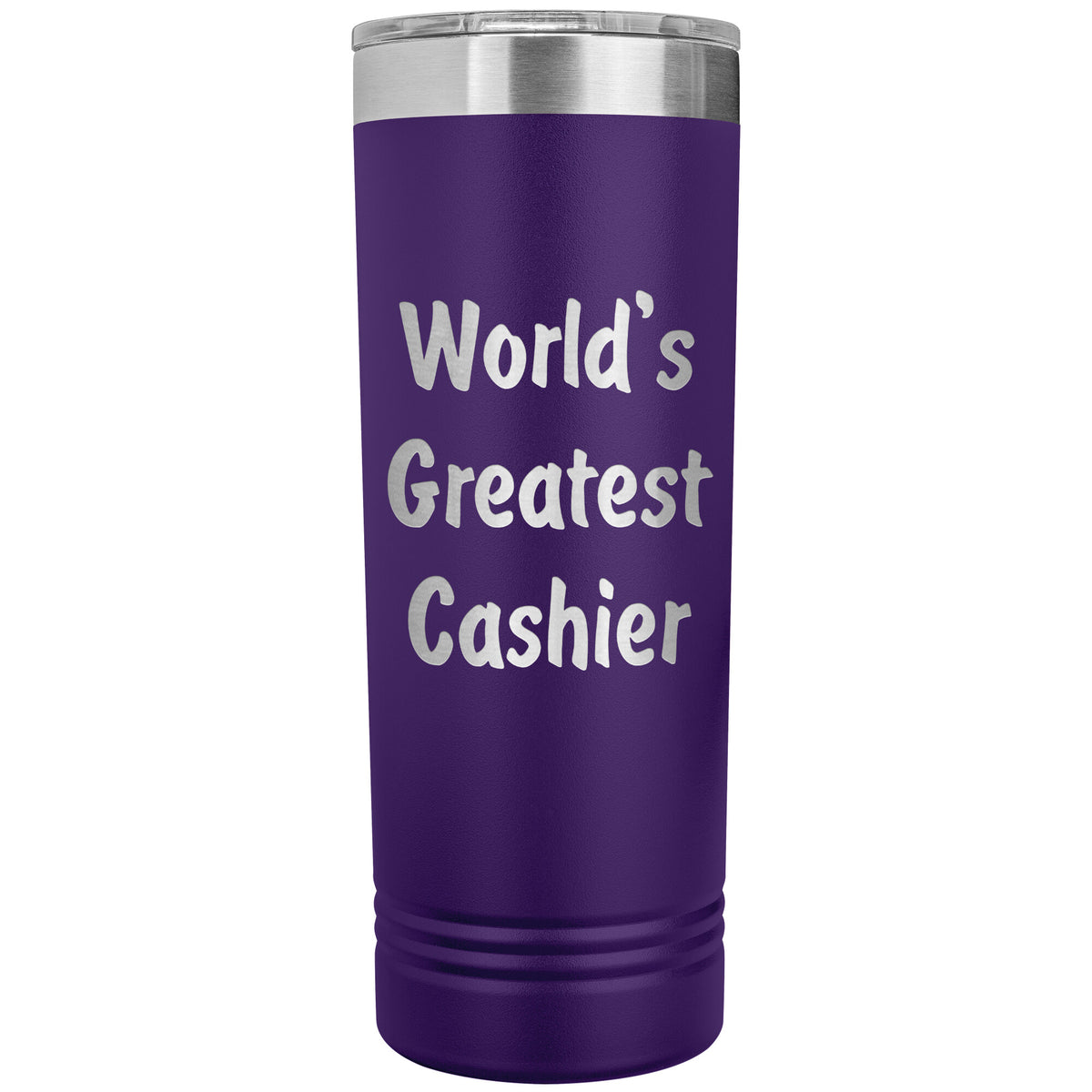 World's Greatest Cashier - 22oz Insulated Skinny Tumbler