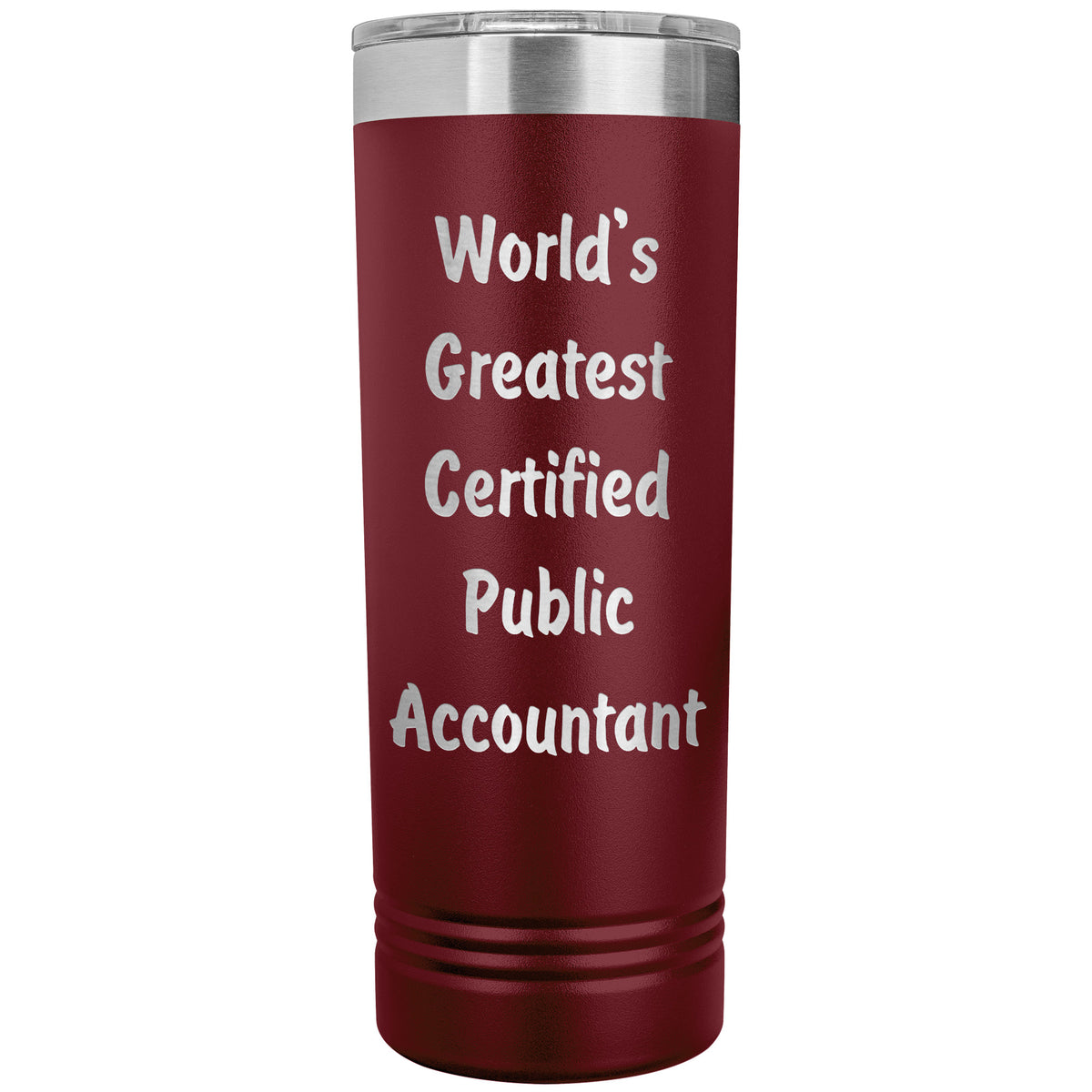 World's Greatest Certified Public Accountant - 22oz Insulated Skinny Tumbler