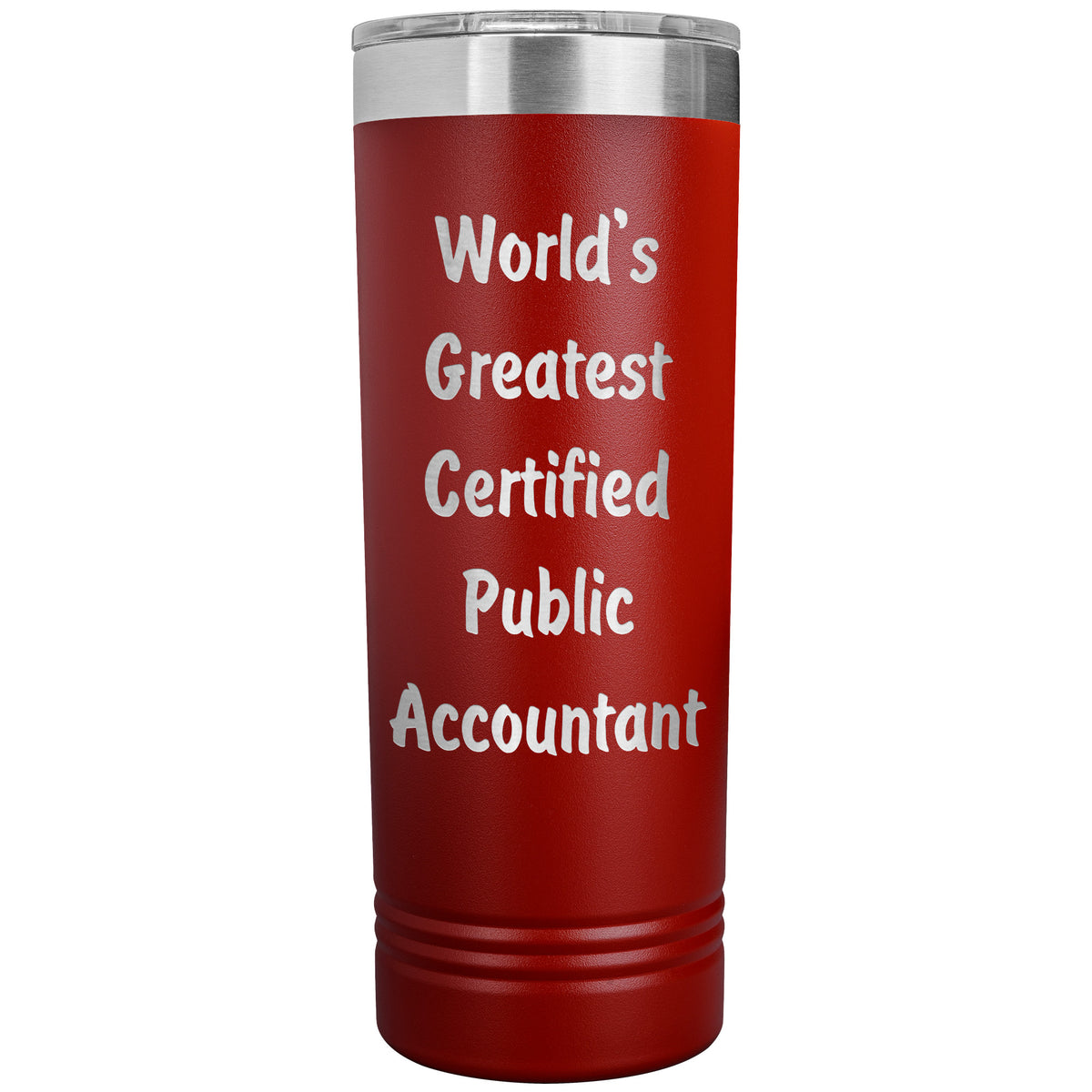 World's Greatest Certified Public Accountant - 22oz Insulated Skinny Tumbler