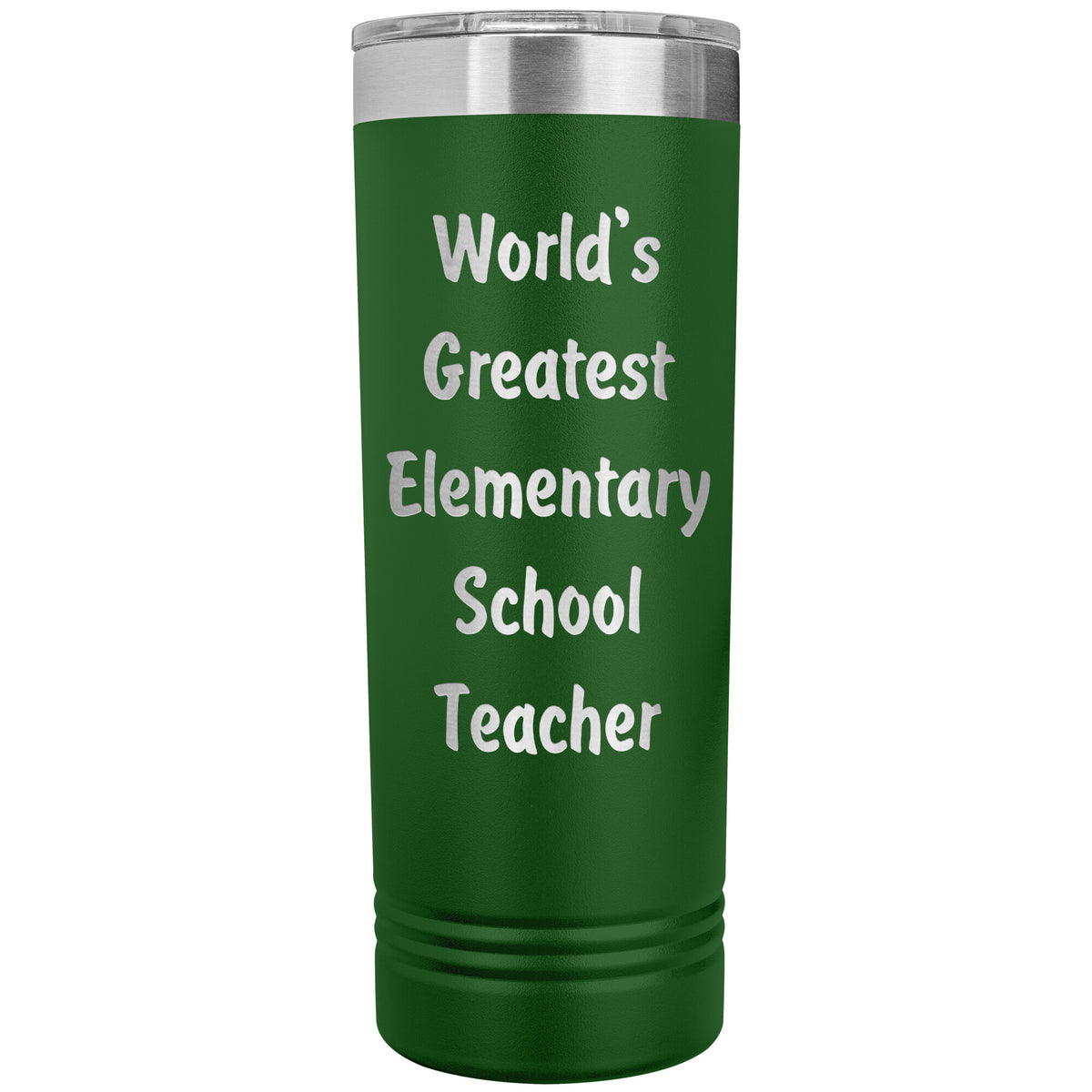 World's Greatest Elementary School Teacher - 22oz Insulated Skinny Tumbler