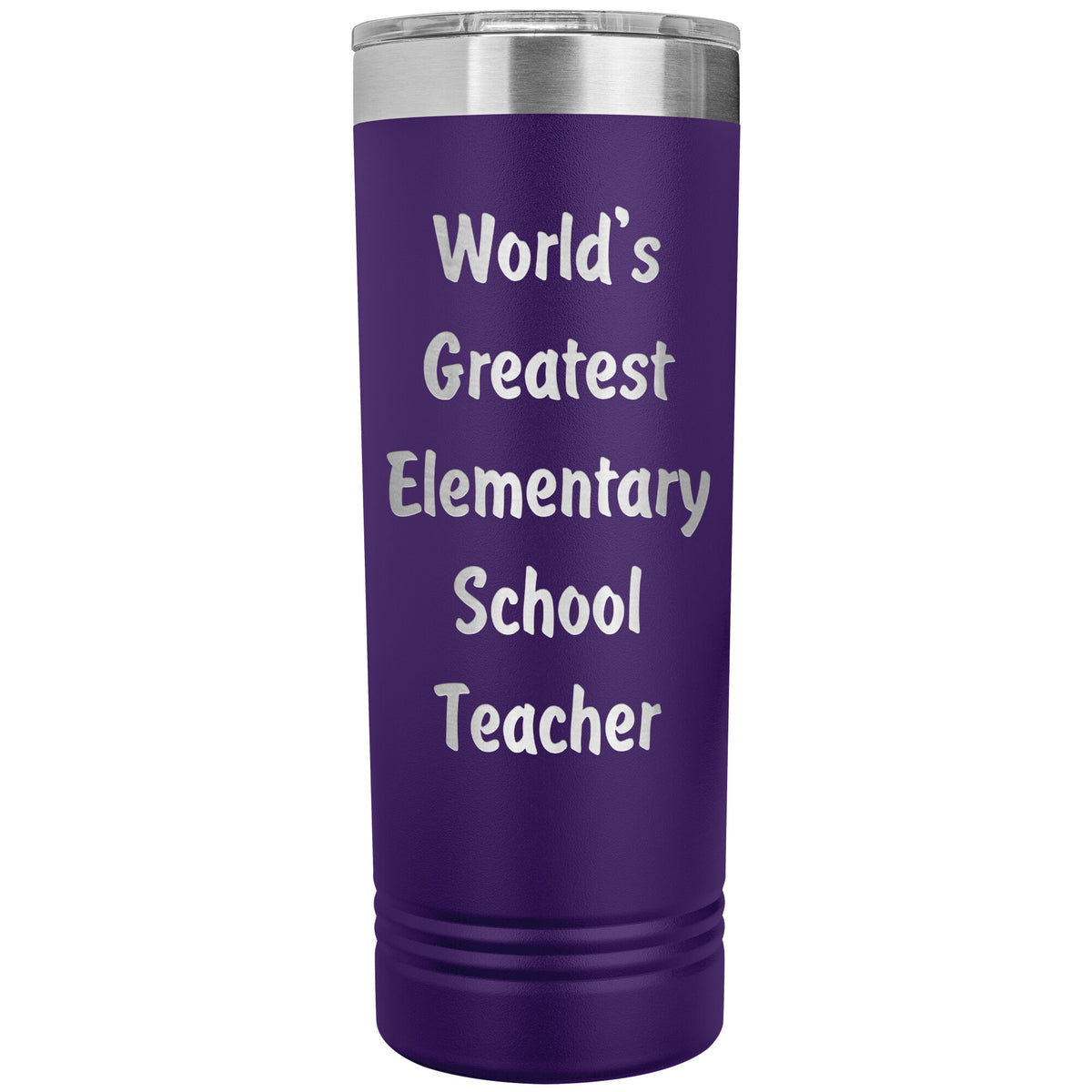 World's Greatest Elementary School Teacher - 22oz Insulated Skinny Tumbler