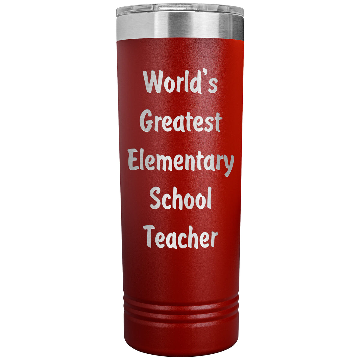 World's Greatest Elementary School Teacher - 22oz Insulated Skinny Tumbler
