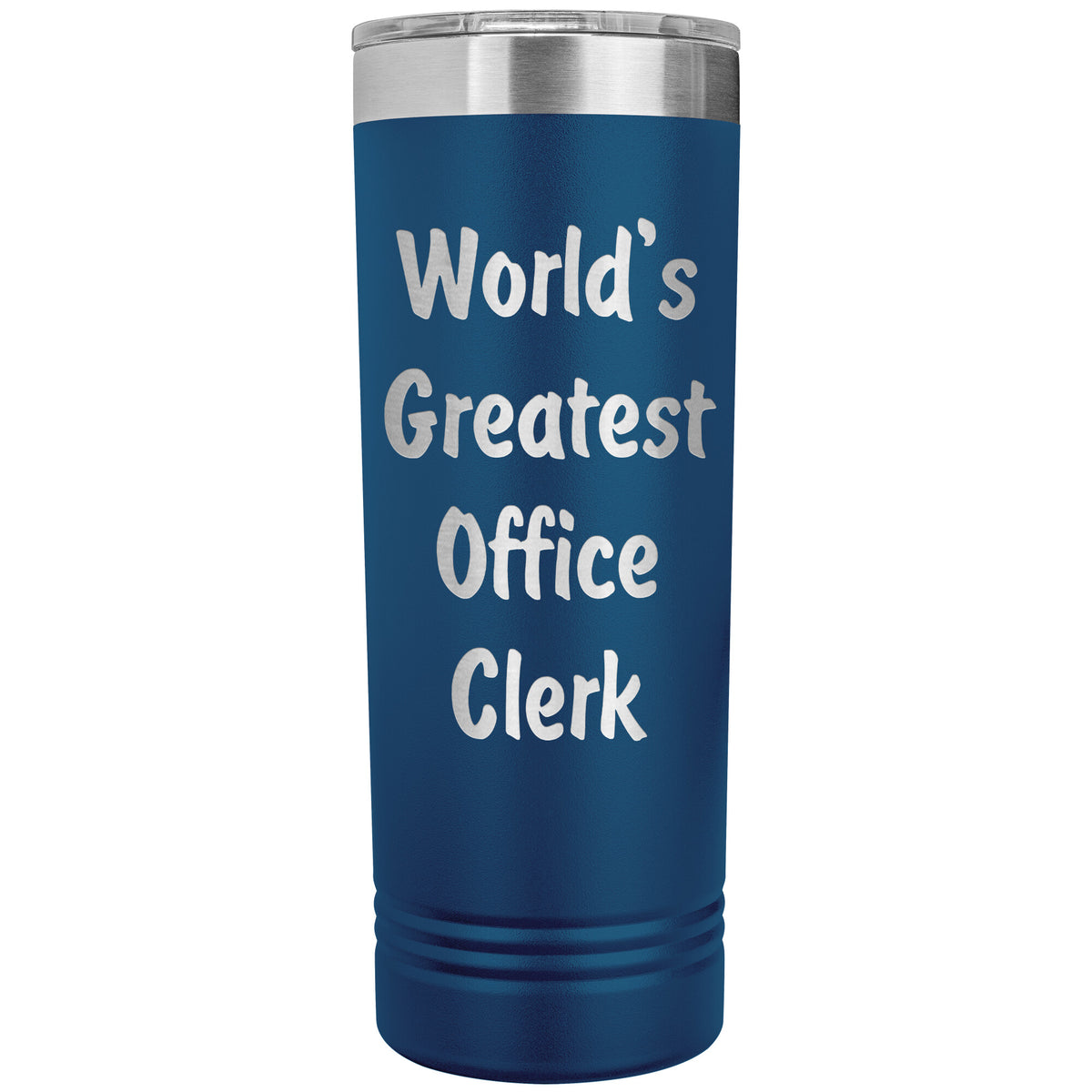 World's Greatest Office Clerk - 22oz Insulated Skinny Tumbler