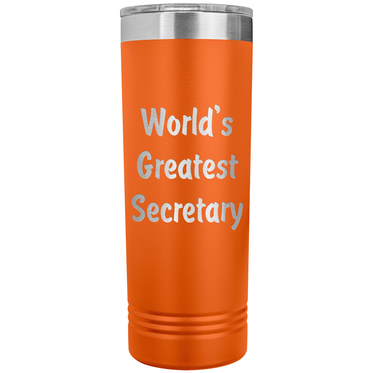 World's Greatest Secretary - 22oz Insulated Skinny Tumbler
